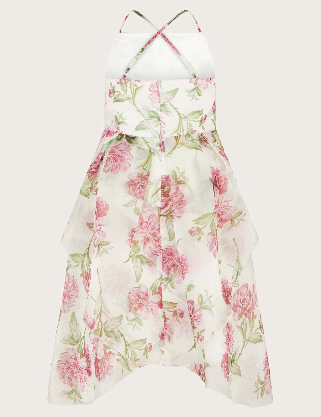 Organza Peony Print Dress (3-15 Yrs) 3 of 3