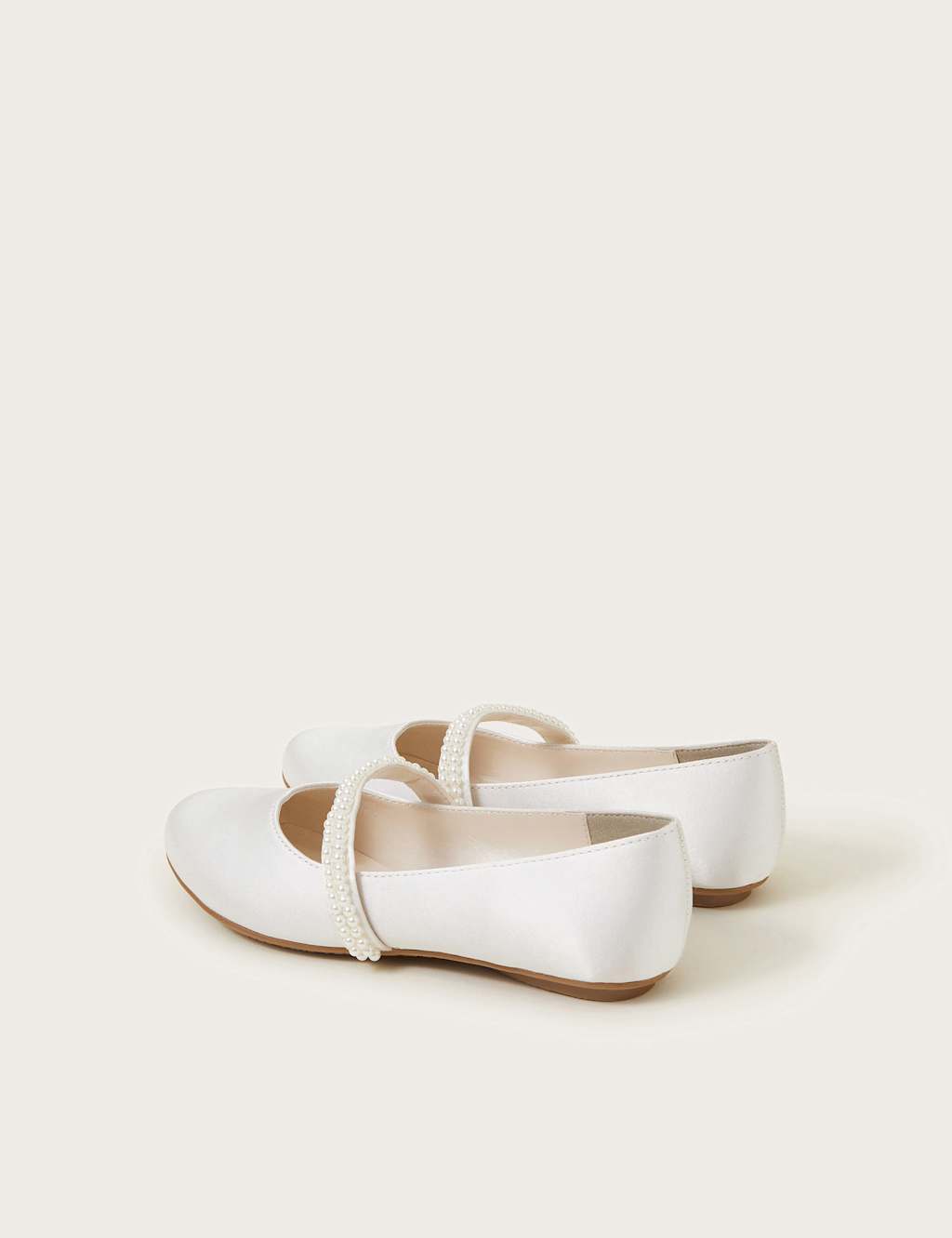Kids' Pearl Strap Ballet Pumps (7 Small - 4 Large) 2 of 3