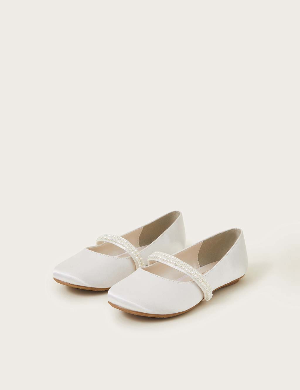 Kids' Pearl Strap Ballet Pumps (7 Small - 4 Large) 3 of 3