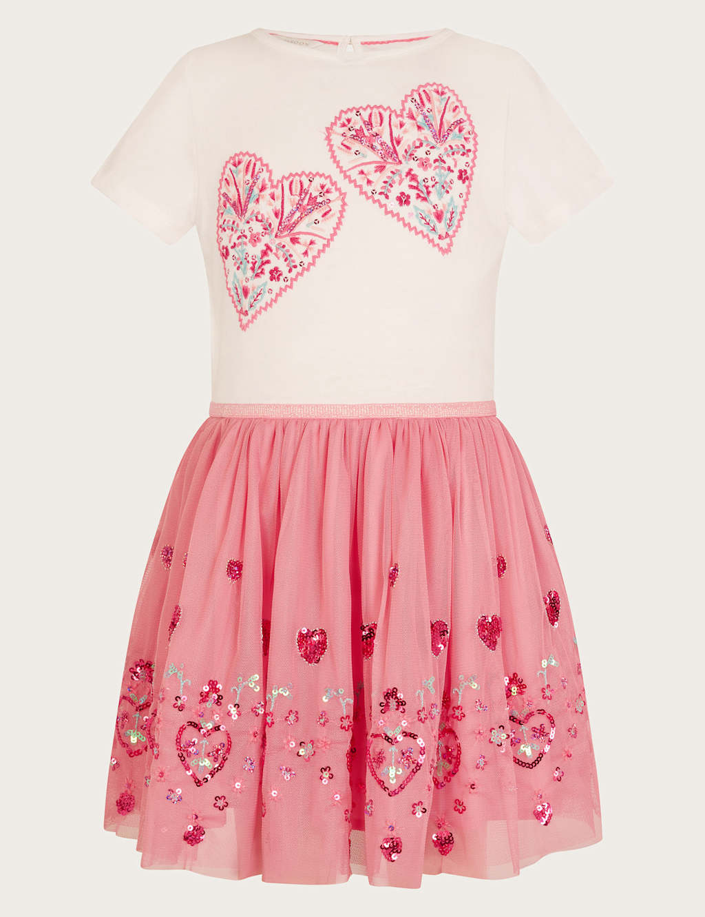 Tulle Embroidered Heart Dress (3-13 Yrs) 2 of 4