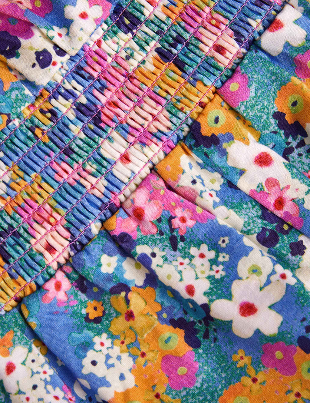 Pure Cotton Floral Playsuit (2-13 Yrs) 2 of 3