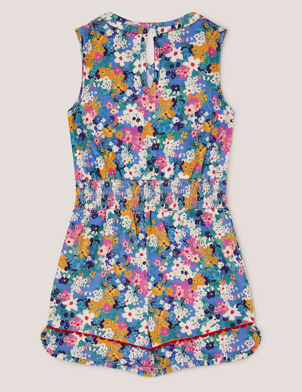 Pure Cotton Floral Playsuit (2-13 Yrs) 3 of 3