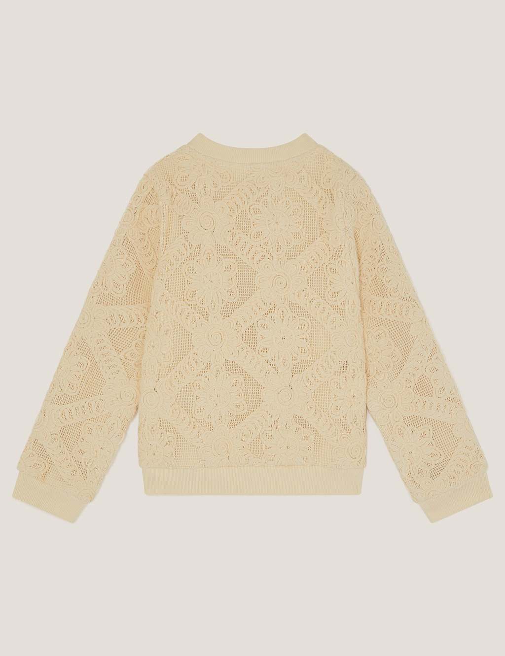 Pure Cotton Flower Bomber Jacket (3-15 Yrs) 2 of 3