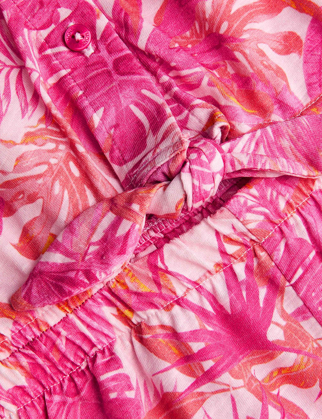 Pure Cotton Floral Bird Print Playsuit (3-13 Yrs) 2 of 3