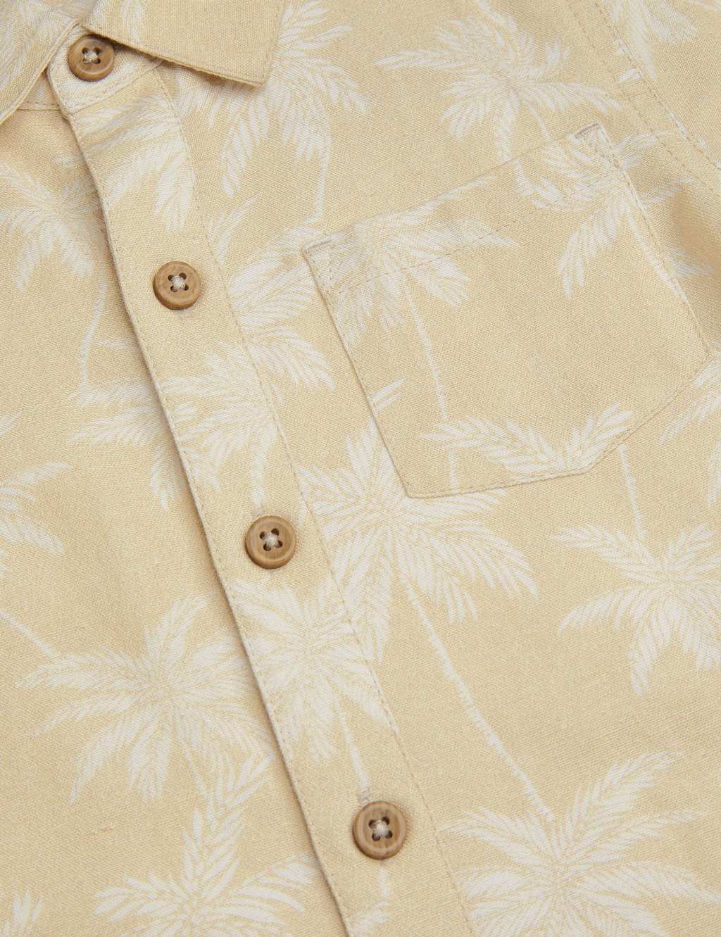 Cotton Blend Palm Print Shirt (2-13 Yrs) 2 of 3