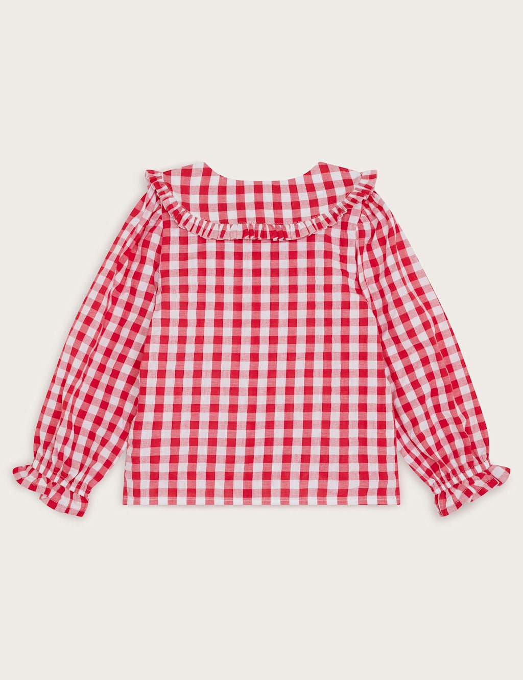 Pure Cotton Gingham Heart Collar Shirt (3-13 Yrs) 3 of 3