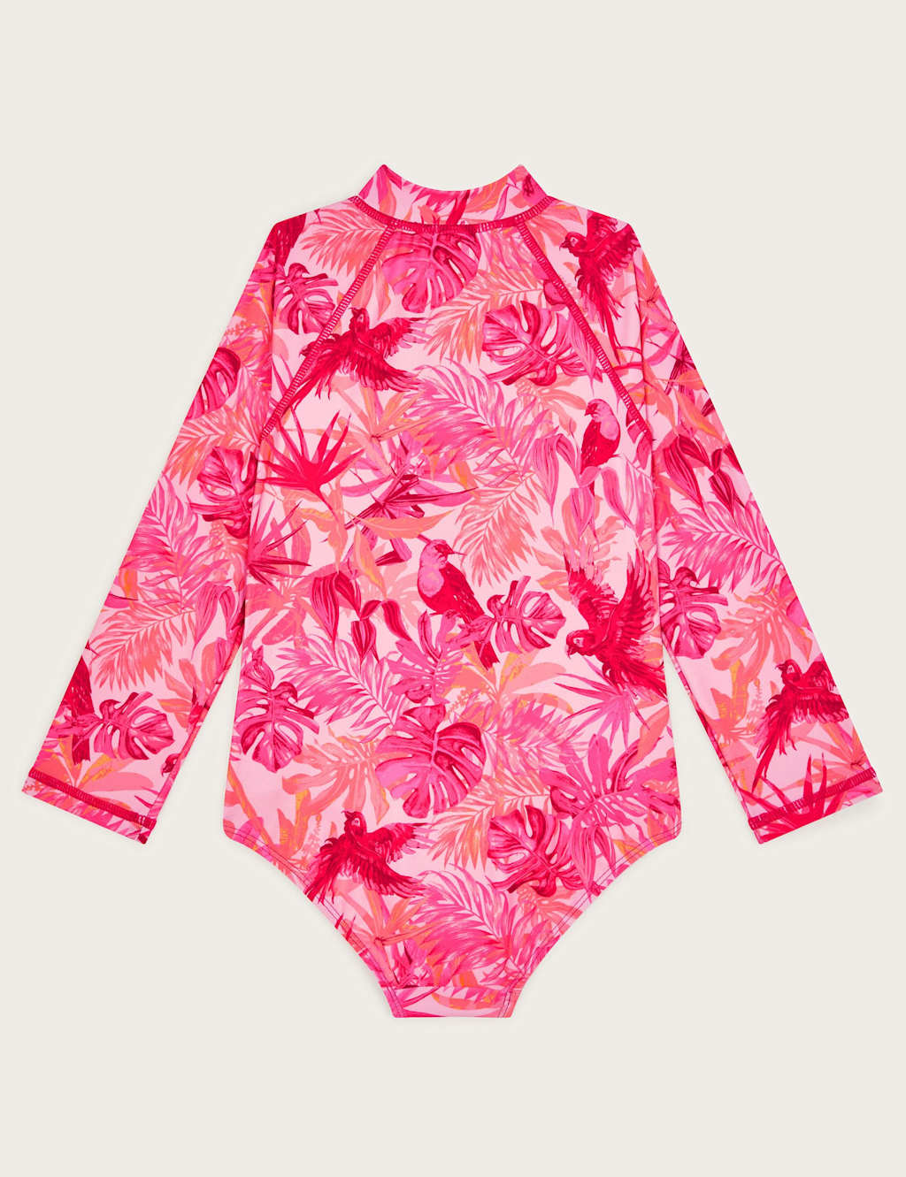 Floral Bird Print Long Sleeve Swimsuit (3-13 Yrs) 2 of 3