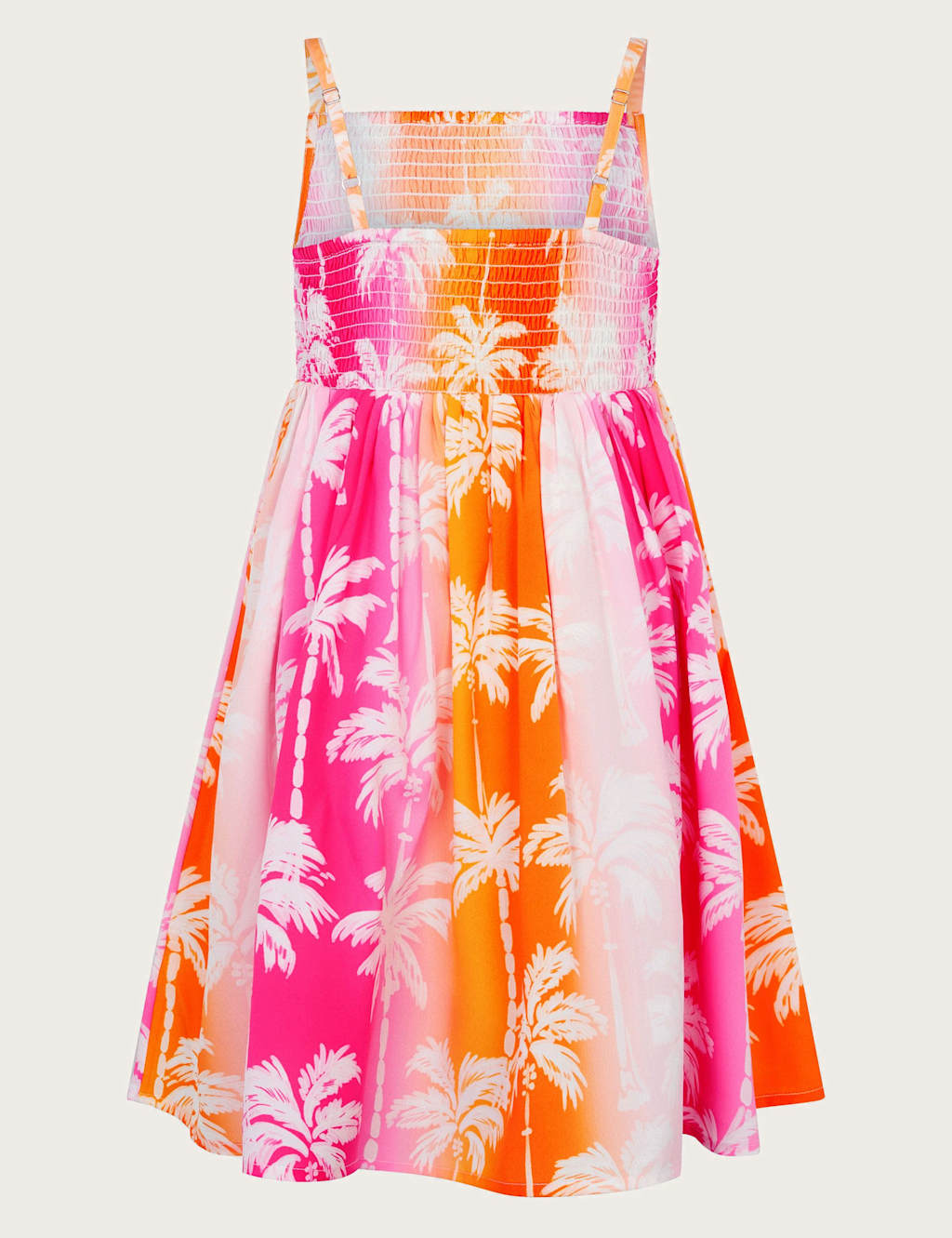 Ombre Palm Tree Print Shirred Dress (3-13 Yrs) 2 of 4