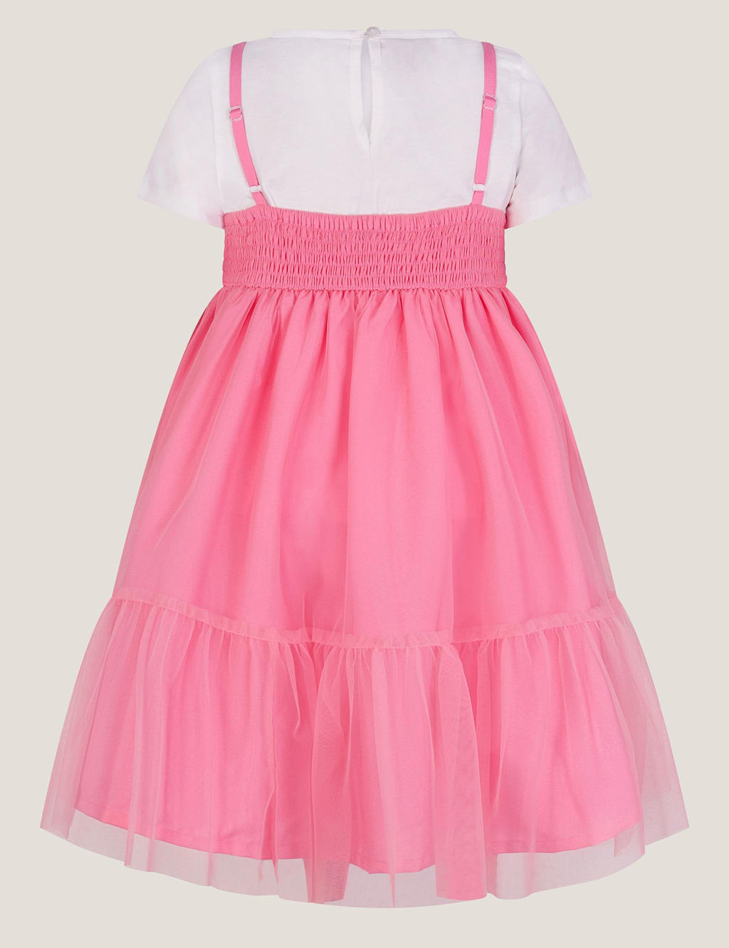 2pc Floral Tulle Tiered Dress & T-Shirt Set (3-13 Yrs) 2 of 3