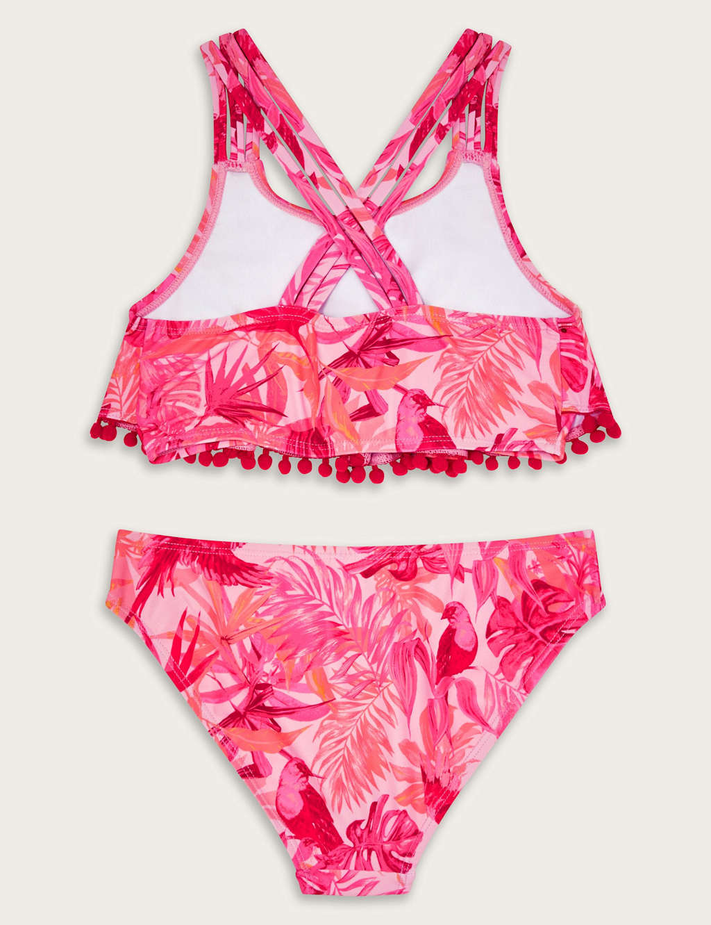 Floral Bird Print Frill Bikini (3-15 Yrs) 2 of 3
