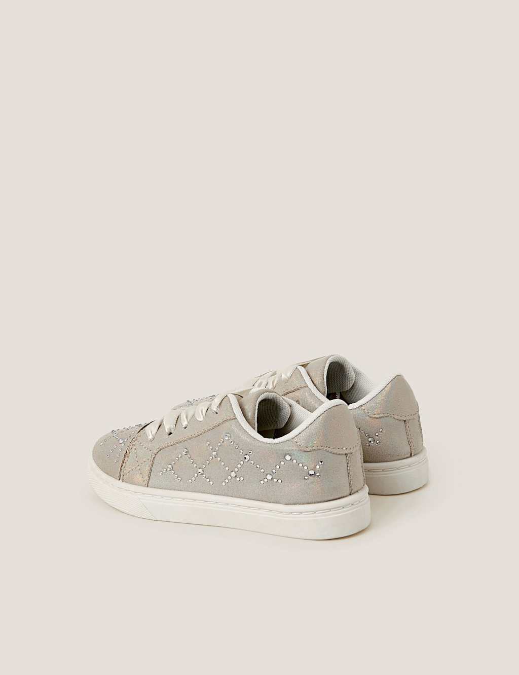 Kids' Diamante Trainers (7 Small - 4 Large) 2 of 3