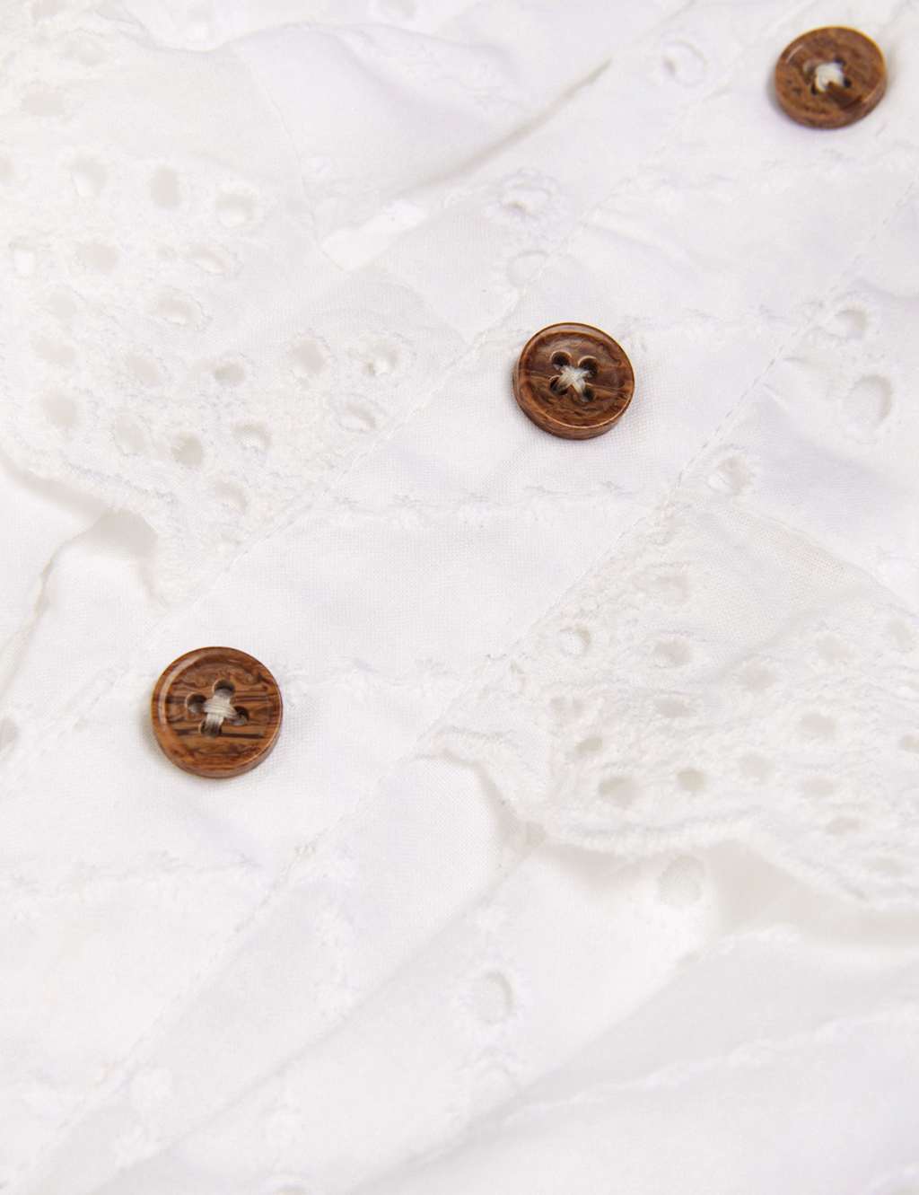 Pure Cotton Broderie Ruffle Playsuit (3-13 Yrs) 3 of 3