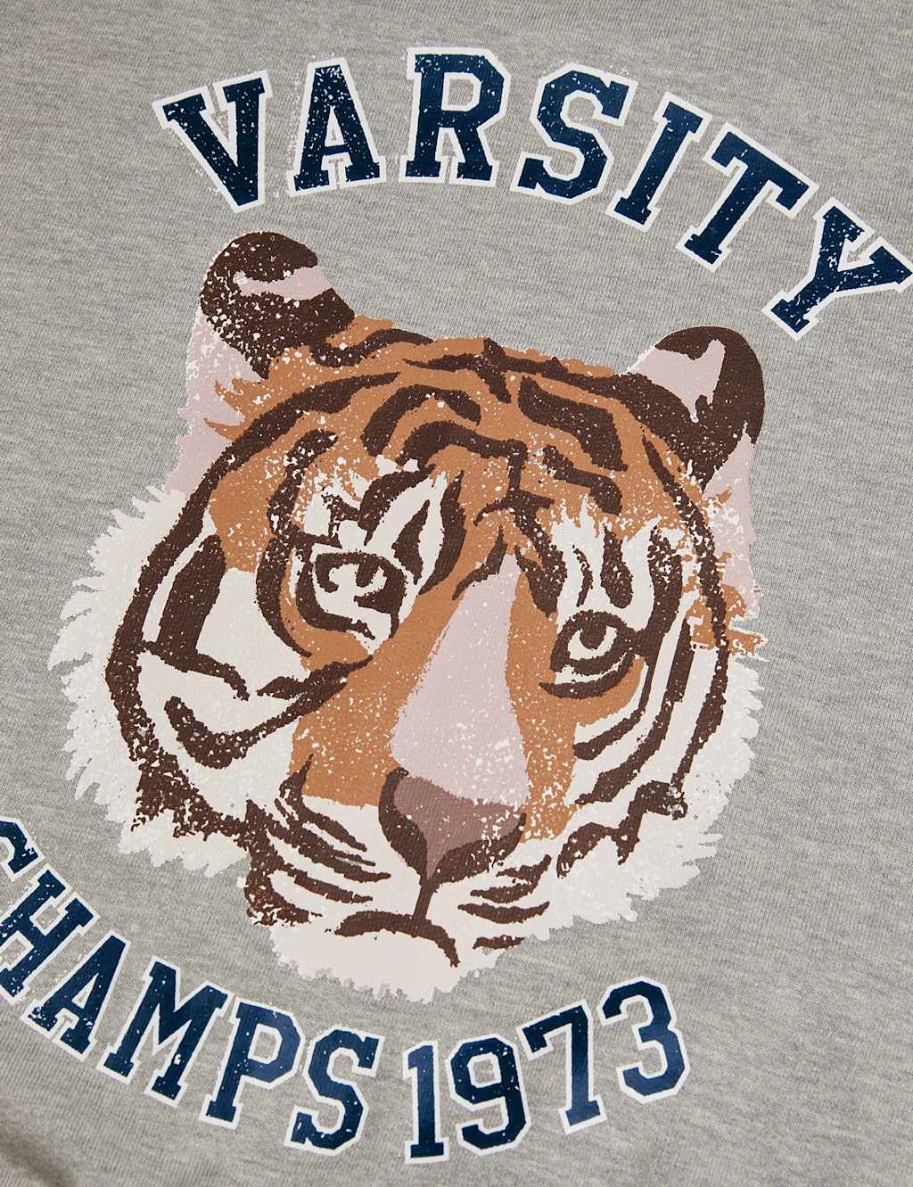 Pure Cotton Tiger Varsity Sweatshirt (3-13 Yrs) 3 of 3