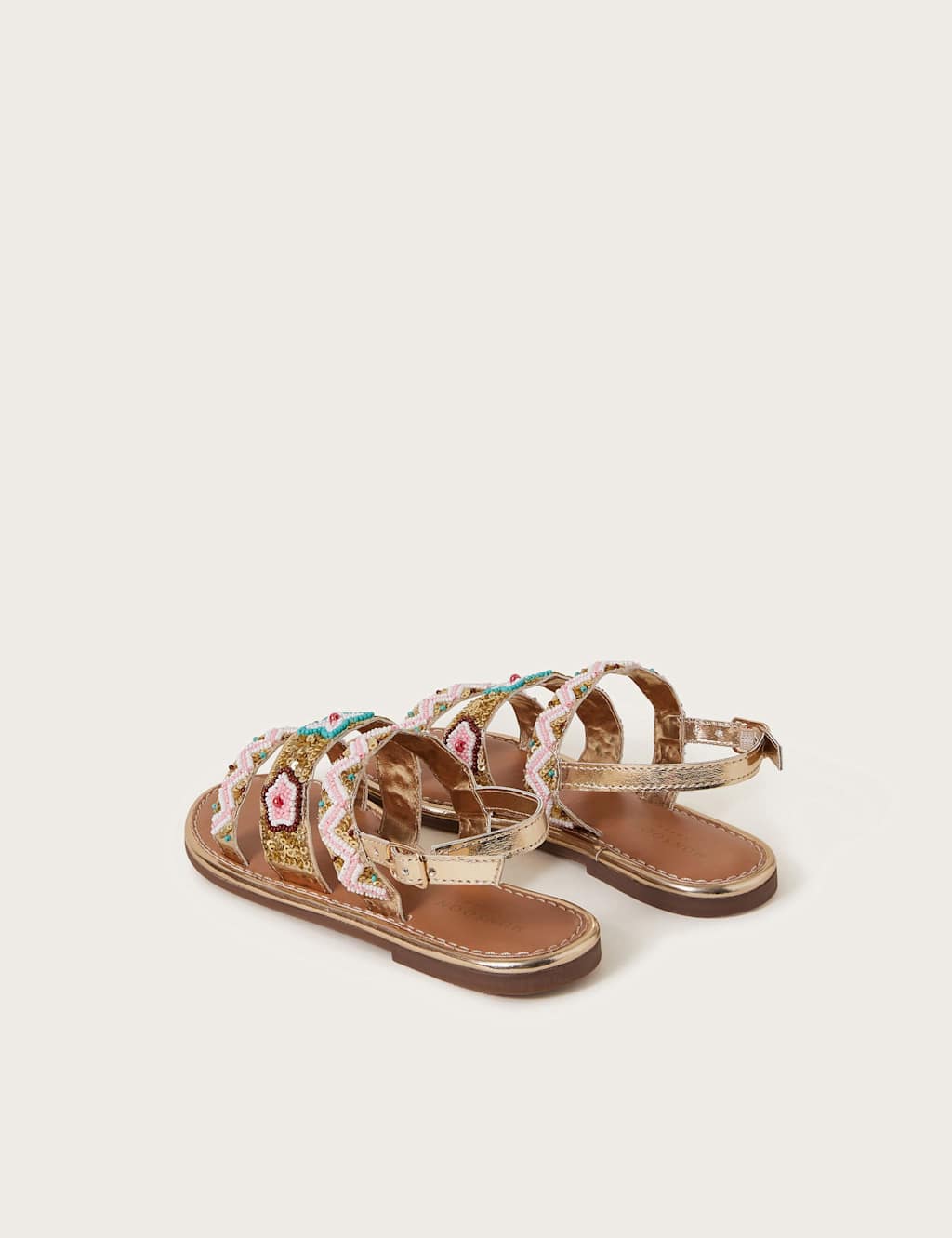 Kids' Metallic Embellished Sandals (7 Small - 4 Large) 3 of 3