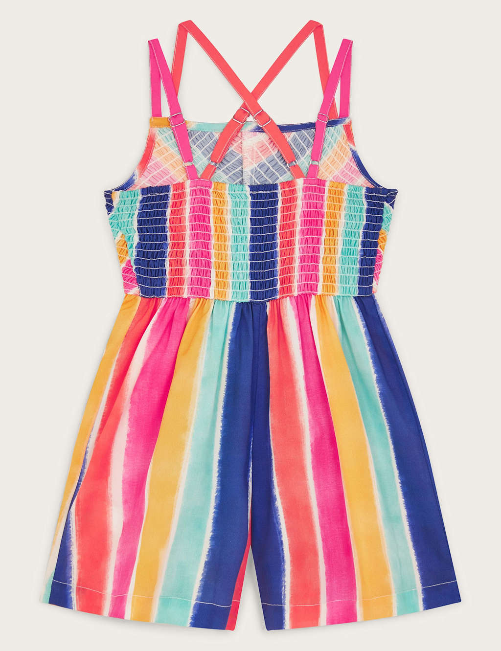 Striped Strappy Shirred Playsuit (3-13 Yrs) 3 of 3