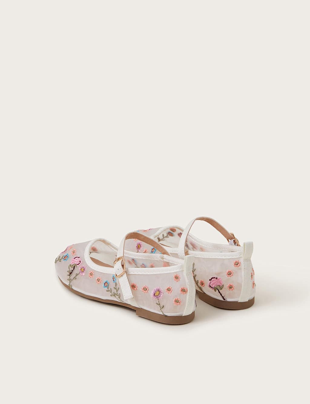 Kids' Floral Ballet Pumps (7 Small - 4 Large) 3 of 3