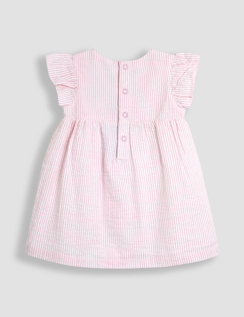 3pc Pure Cotton Bunny Dress with Hat (0-2 Yrs) 3 of 5