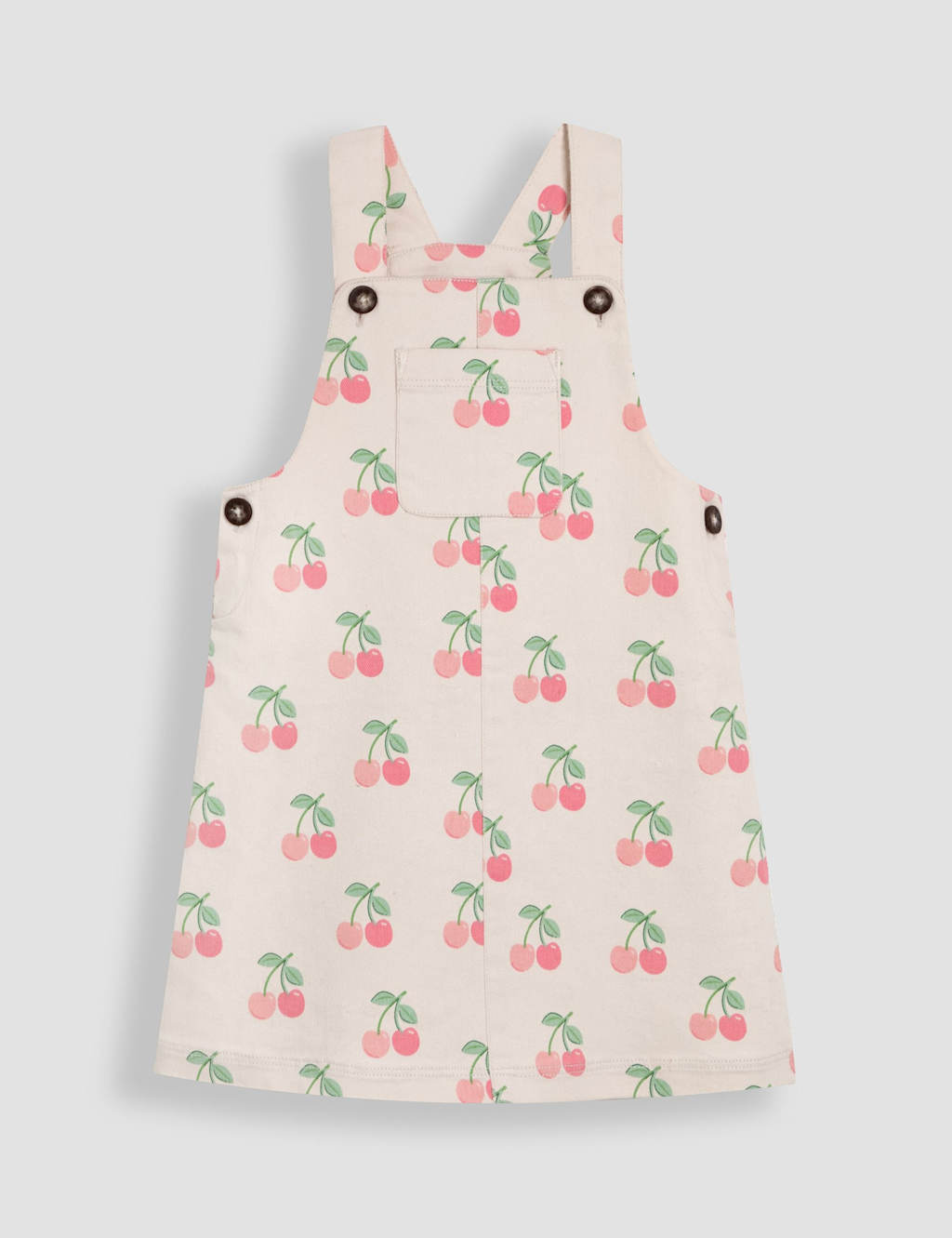 2pc Pure Cotton Cherry Dungaree Outfit (6 Mths-5 Yrs) 3 of 7