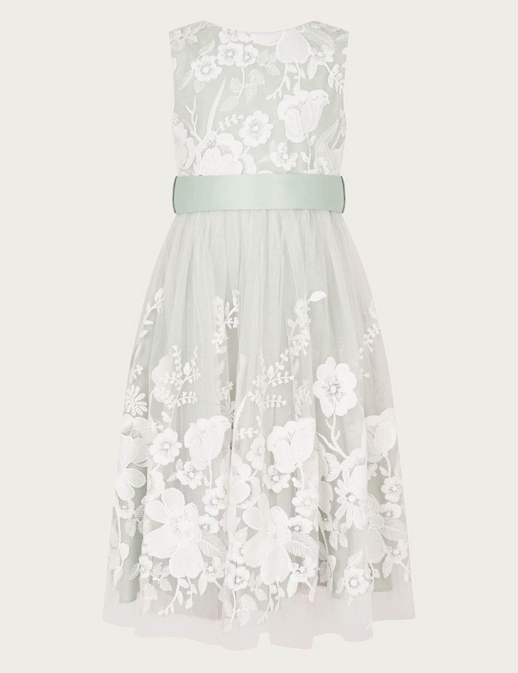Embroidered Floral Lace Maxi Dress (2-15 Yrs) 2 of 4