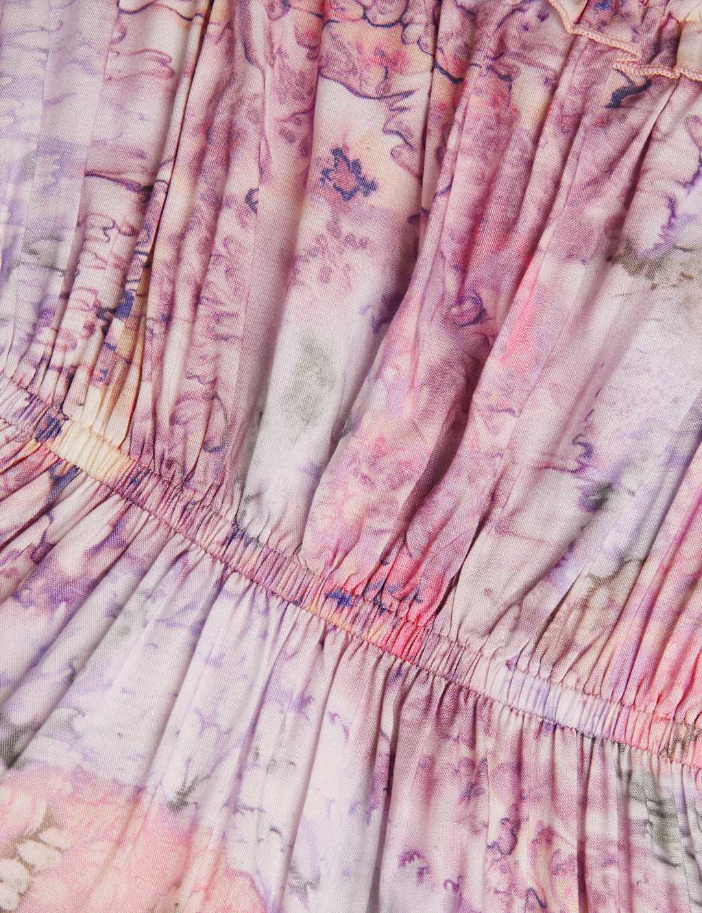 Marbled Floral Maxi Dress (7-15 Yrs) 3 of 3