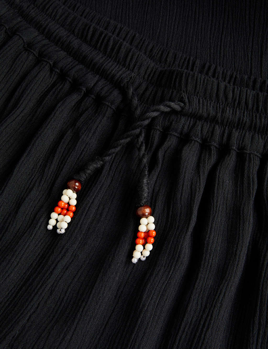 Crinkle Drawstring Wide Leg Trousers (7-15 Yrs) 2 of 3