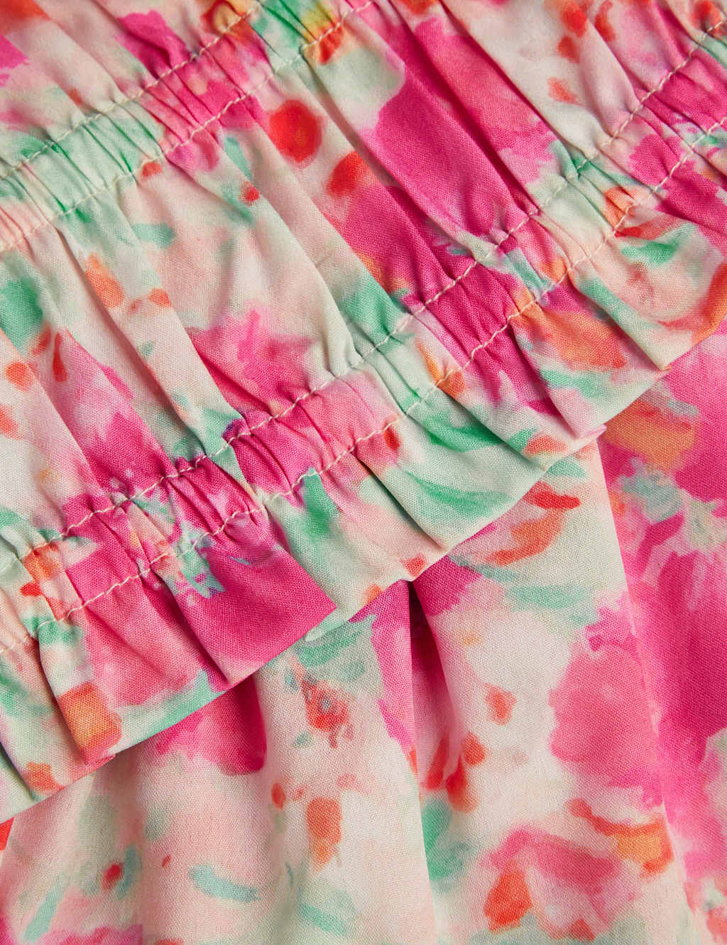 2pc Floral Shirred Top & Skort Set (3-15 Yrs) 2 of 3