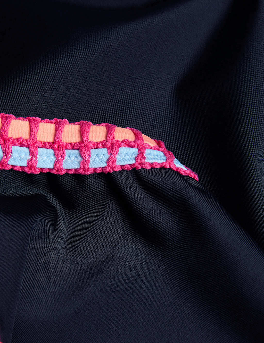 Contrast Trim Cutout Detail Swimsuit (7-15 Yrs) 2 of 3