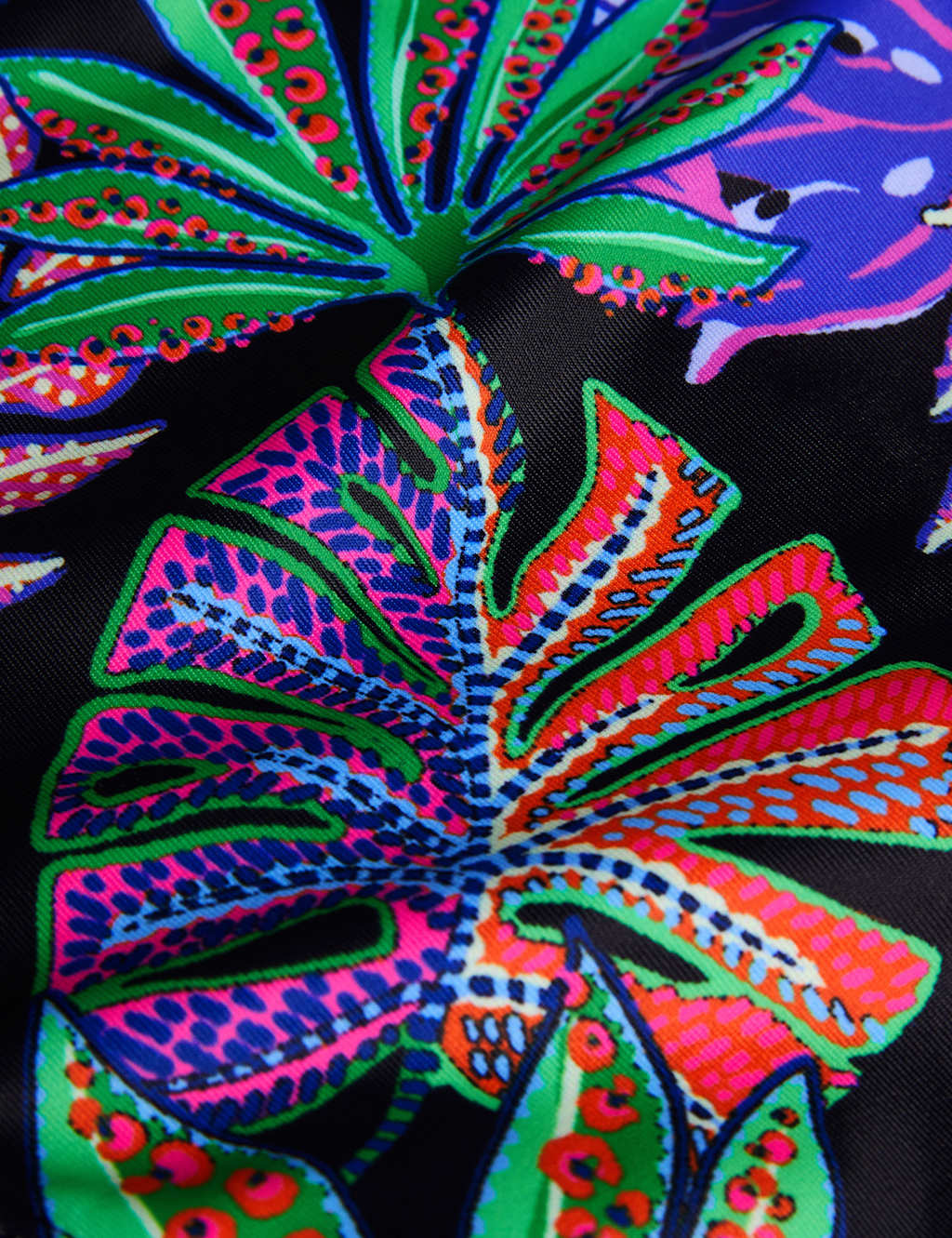 Tropical Asymmetric Cutout Detail Swimsuit (7-15 Yrs) 2 of 3