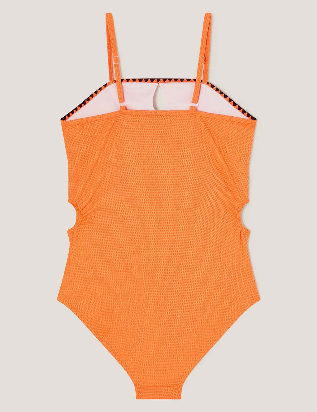 Textured Stitch Detail Cut Out Swimsuit (7-15 Yrs) 3 of 3