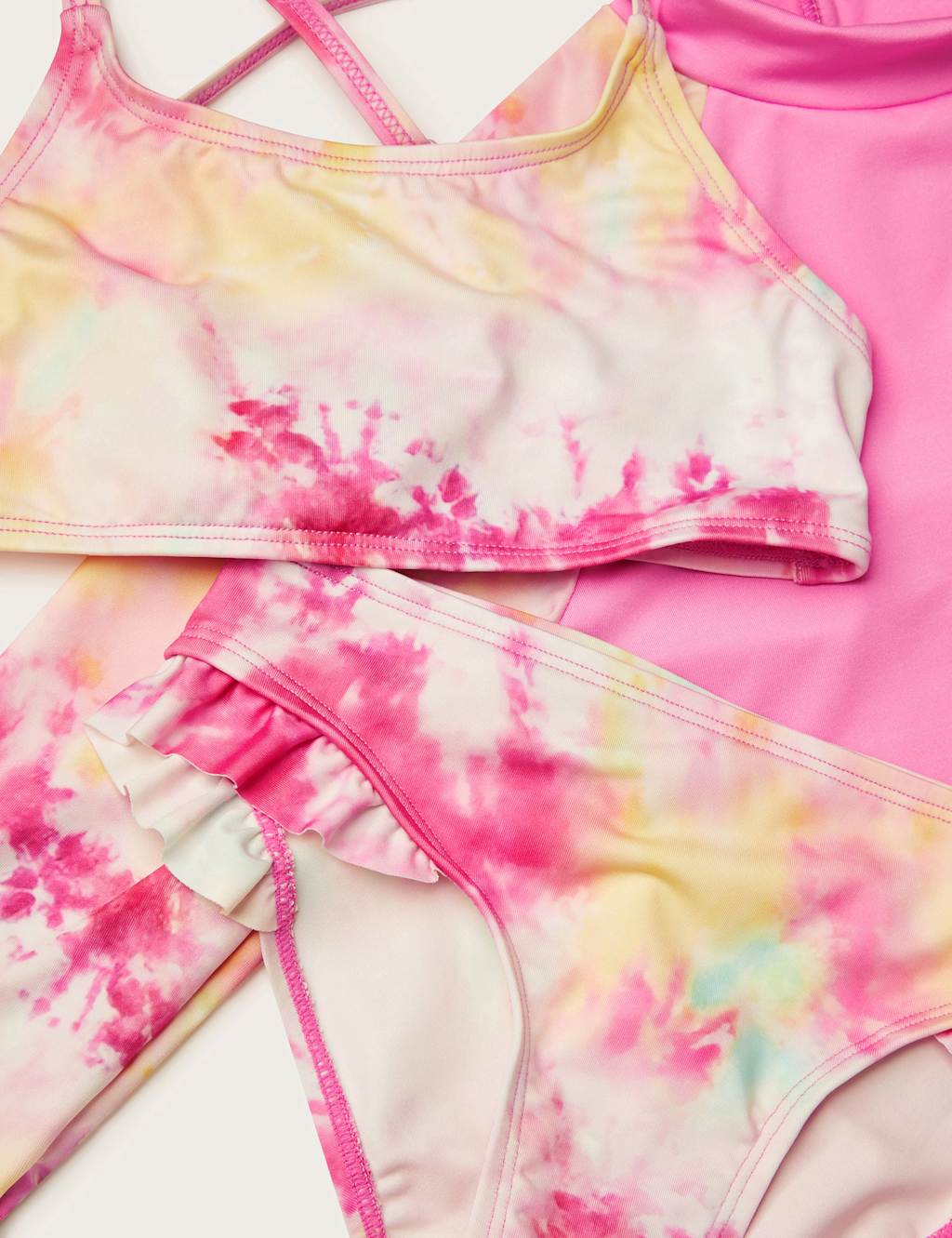 3pc Tie Dye Bikini Swim Set (3-15 Yrs) 2 of 3