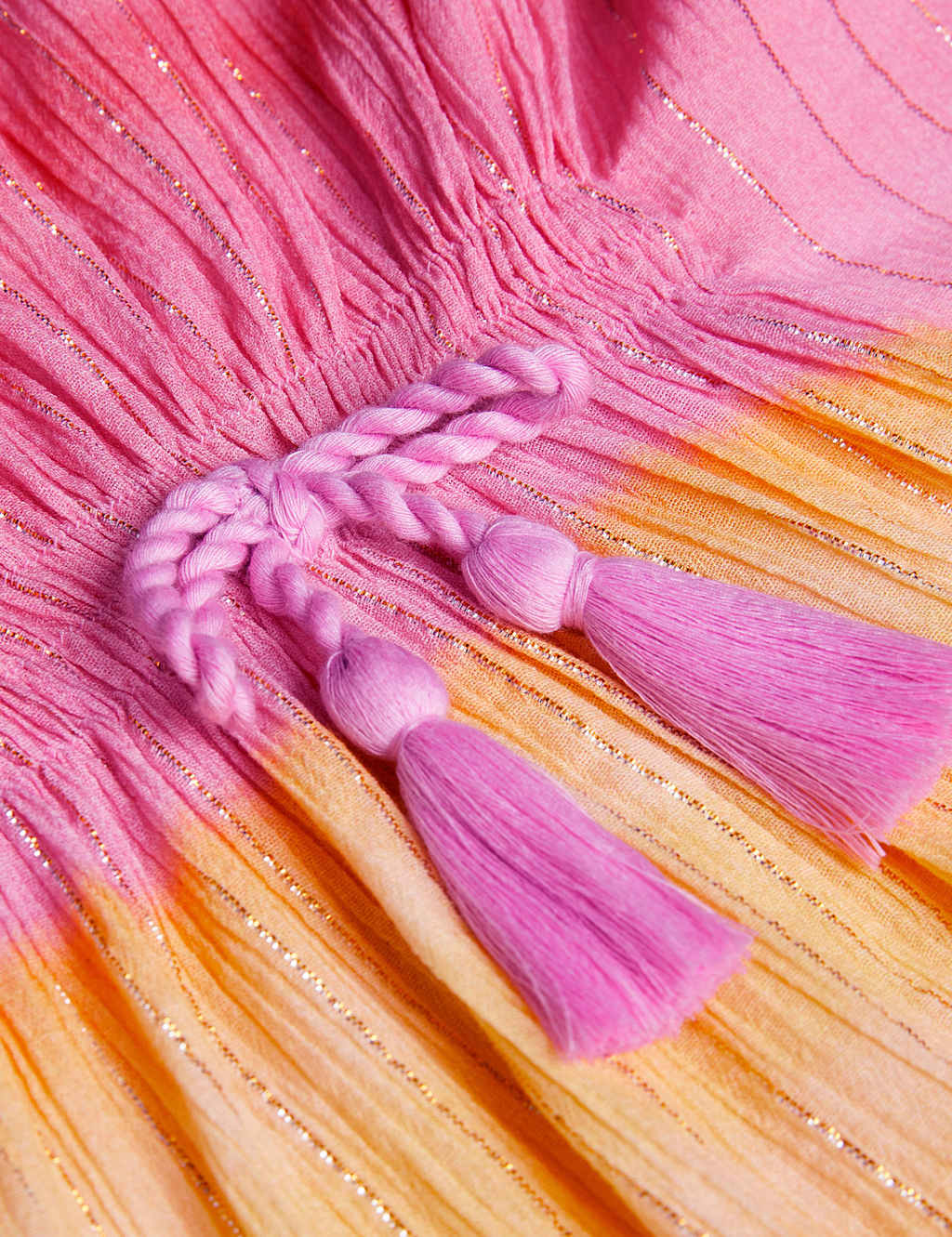 Pure Cotton Ombre Glitter Kaftan (3-15 Yrs) 3 of 3