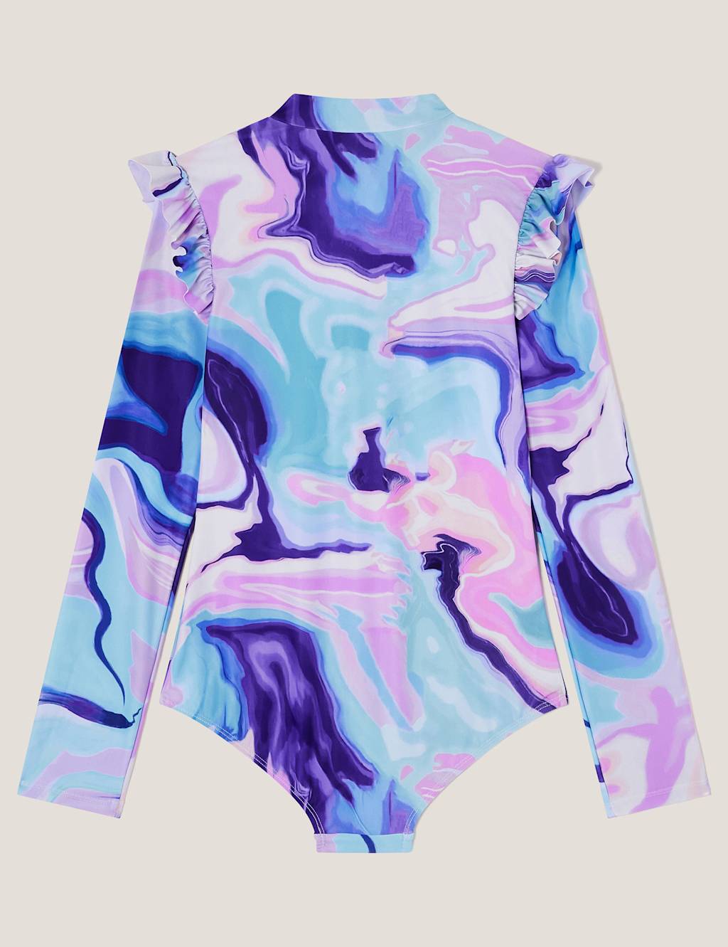 Marble Long Sleeve UPF Swimsuit (7-15 Yrs) 3 of 3
