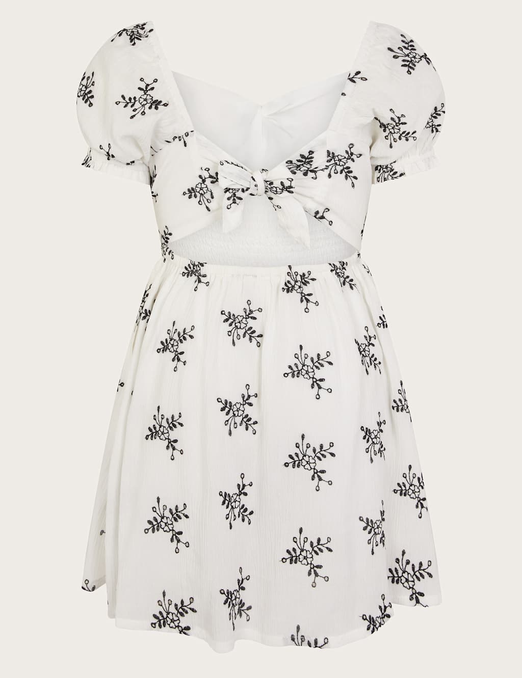 Floral Broderie Puff Sleeve Dress (7-15 Yrs) 3 of 3