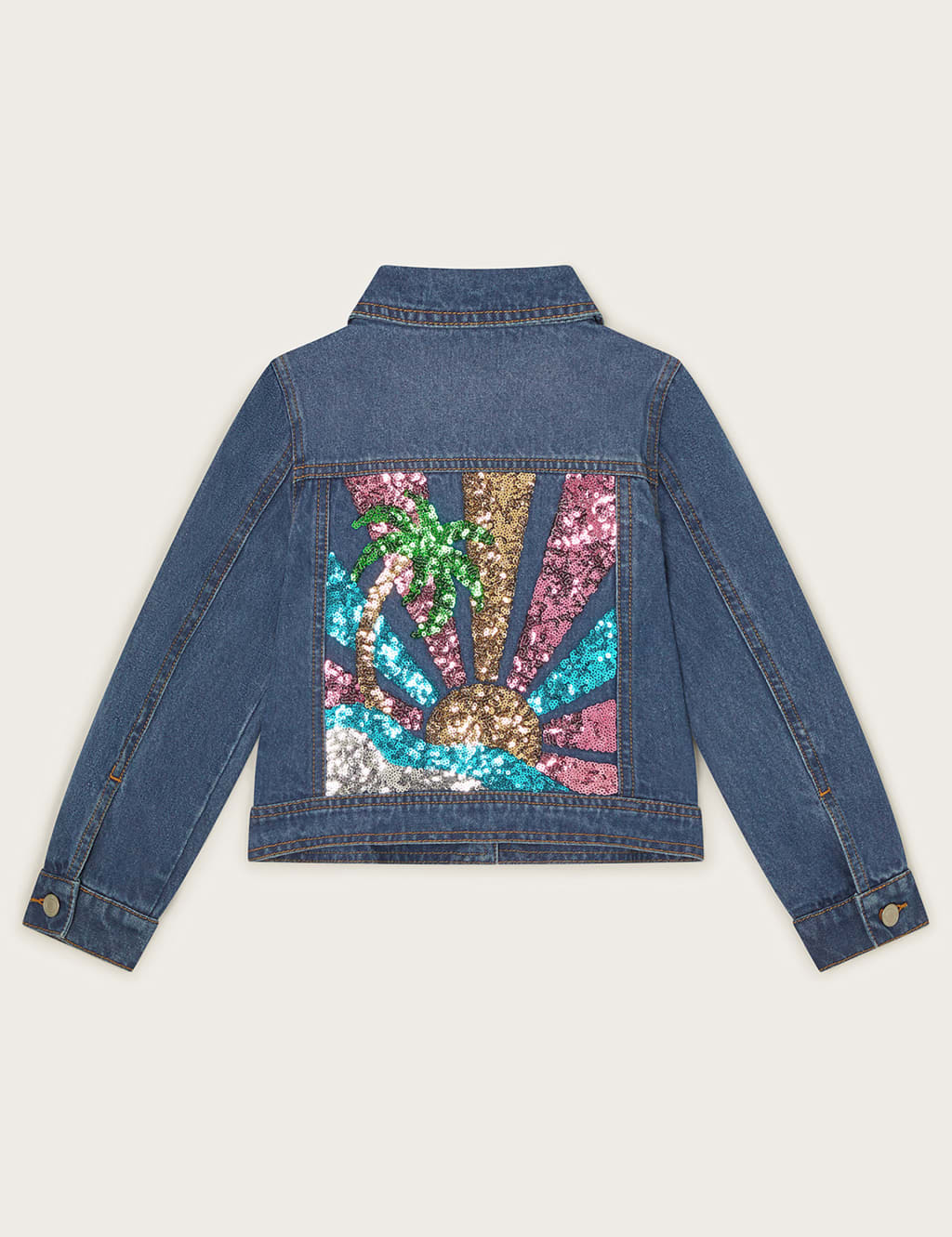 Denim Sequin Jacket (3-13 Yrs) 2 of 3