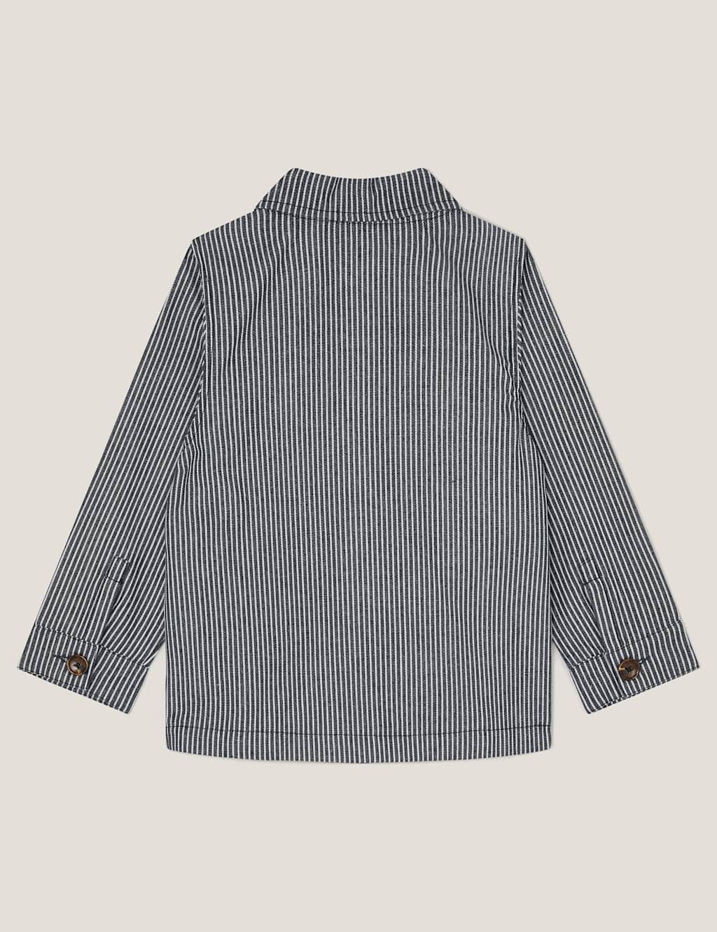 Pure Cotton Striped Jacket (2-13 Yrs) 3 of 3