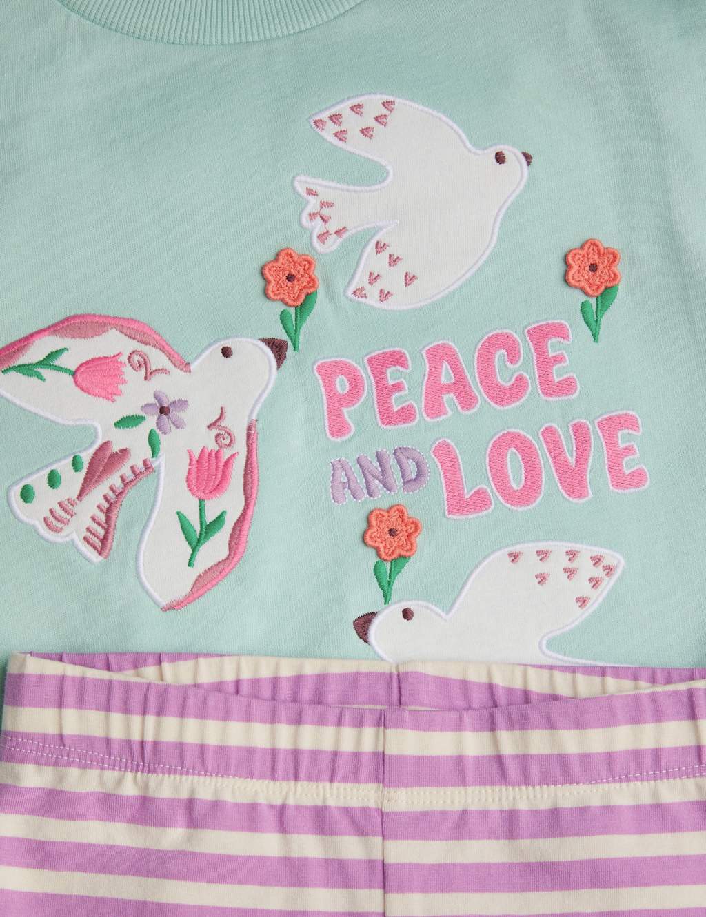2pc Pure Cotton Slogan Top & Shorts Outfit (3-13 Yrs) 3 of 3