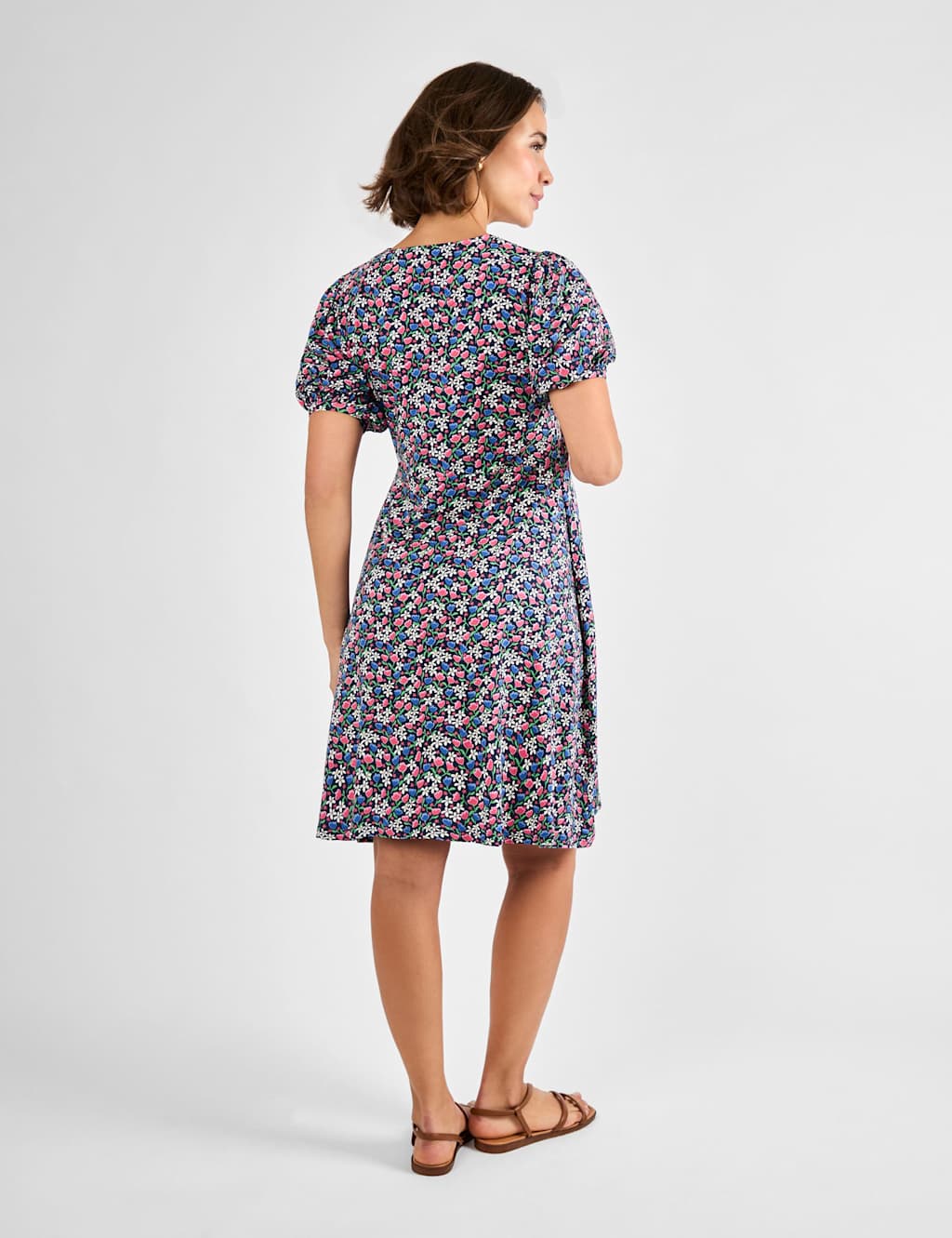 Maternity Floral Puff Sleeve Tea Dress 4 of 4