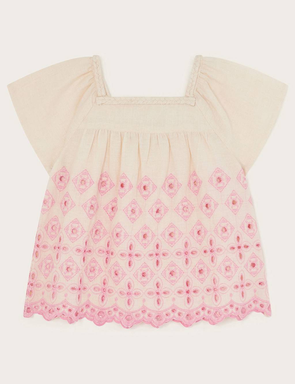 Cotton Rich Broderie Top (3-13 Yrs) 3 of 4