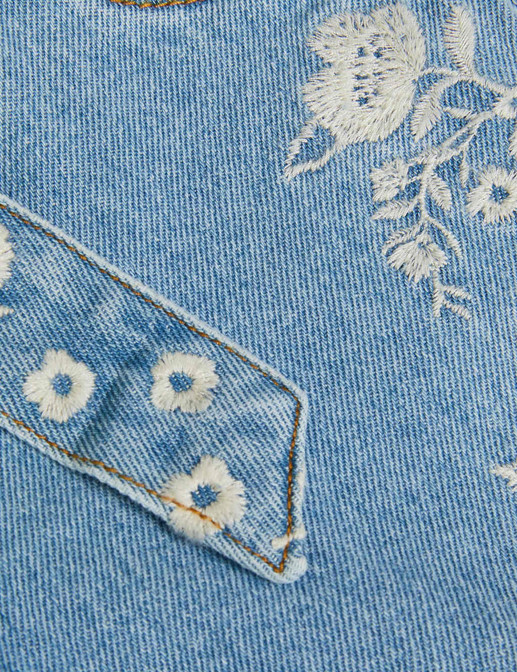 Denim Embroidered Shorts (3-13 Yrs) 4 of 4