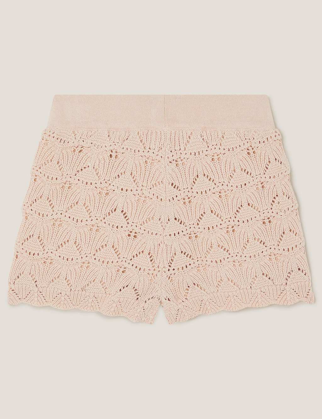 Pure Cotton Knitted Flower Shorts (3-13 Yrs) 2 of 3
