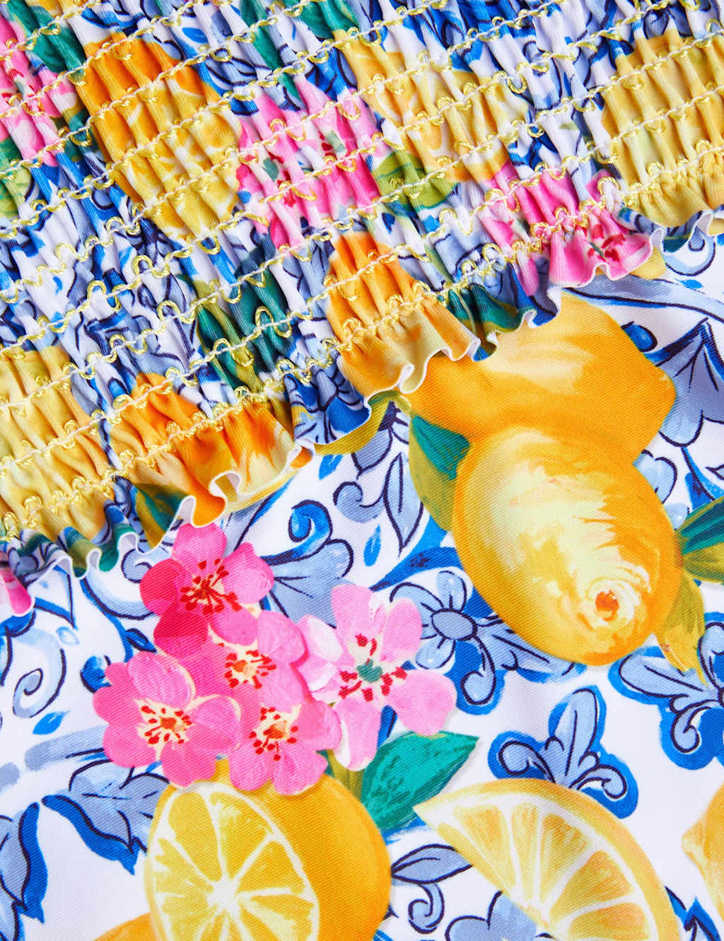 Lemon Print Swimsuit (3-15 Yrs) 2 of 3