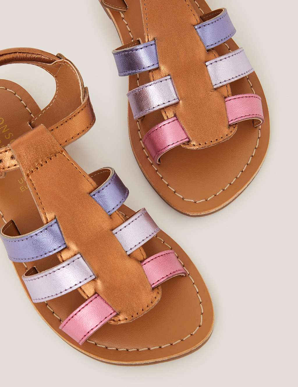 Kids' Leather Metallic Sandals (7 Small - 12 Small) 3 of 3