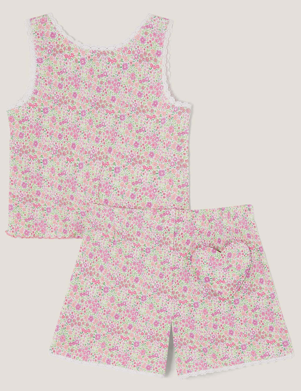 Pure Cotton Floral Pyjamas (2-13 Yrs) 3 of 3