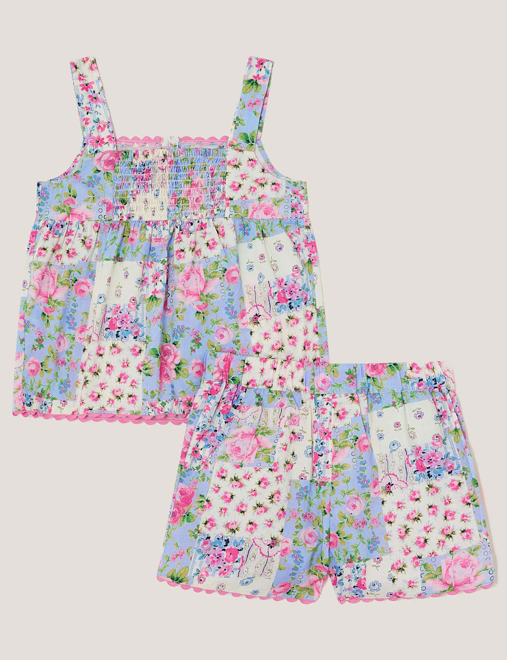 2pc Pure Cotton Floral Pyjamas (2-13 Yrs) 2 of 3