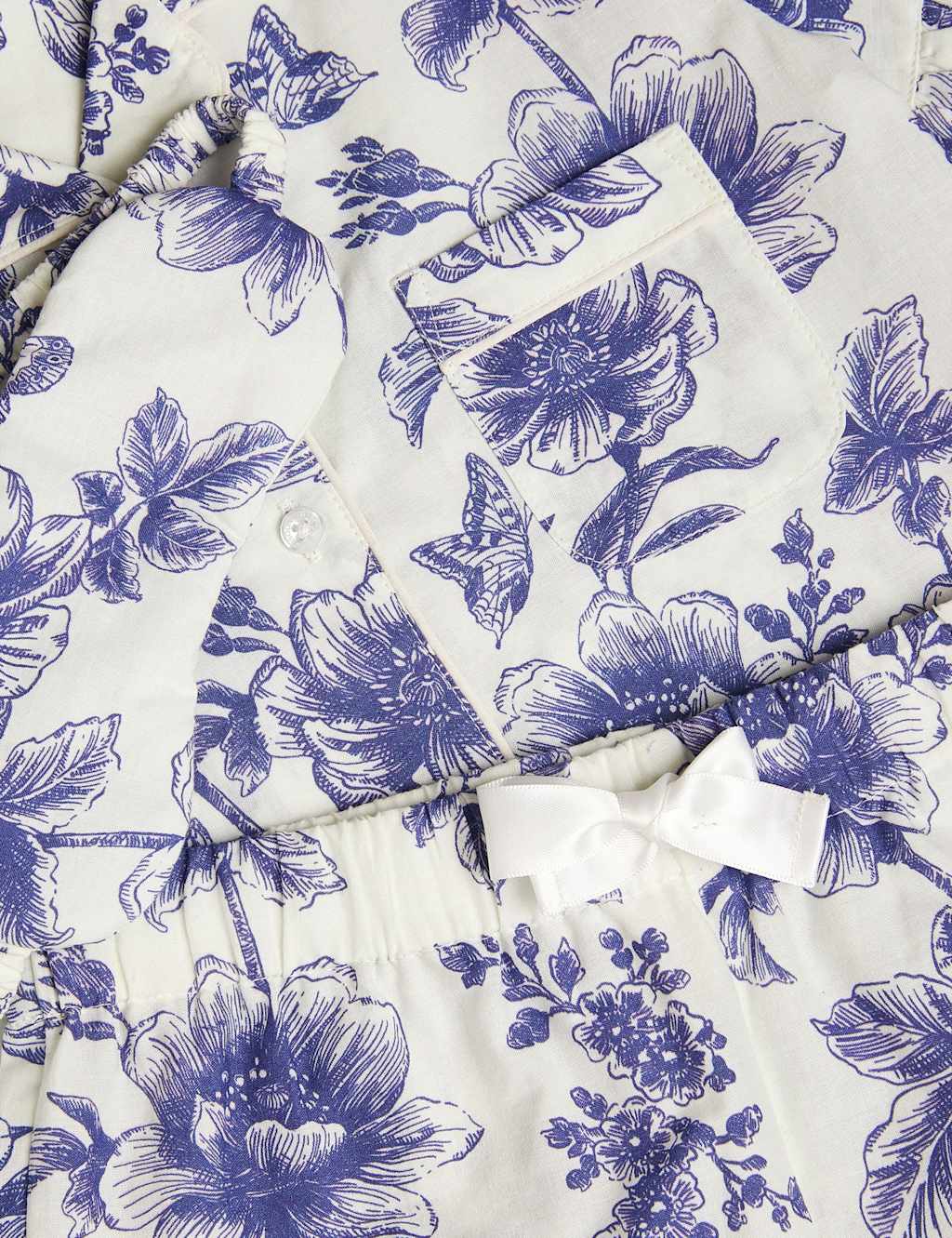Pure Cotton Floral Short Pyjamas (2-13 Yrs) 2 of 3