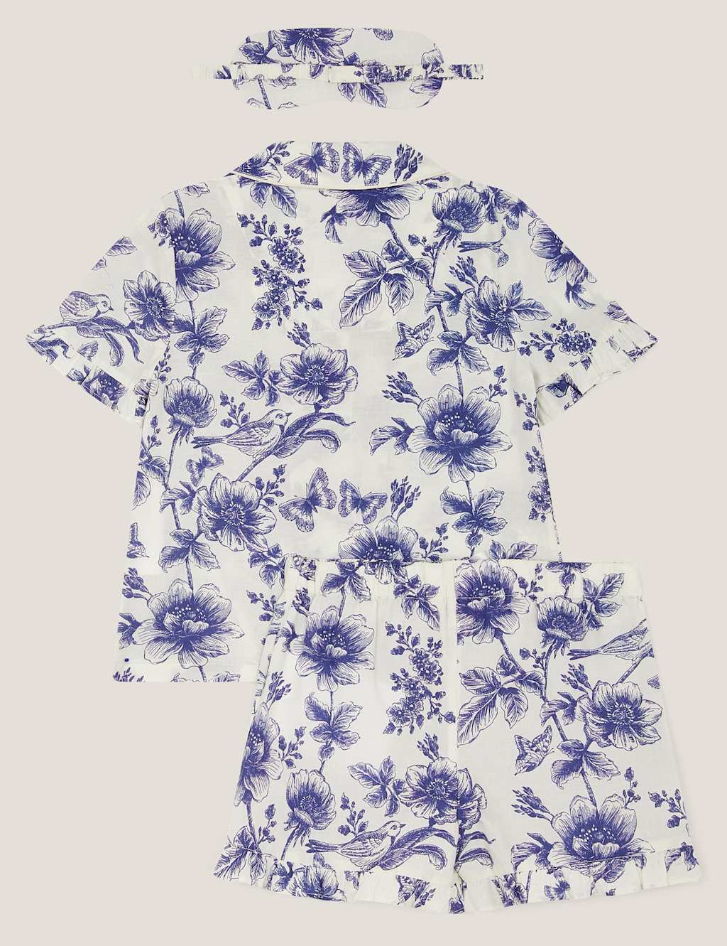 Pure Cotton Floral Short Pyjamas (2-13 Yrs) 3 of 3