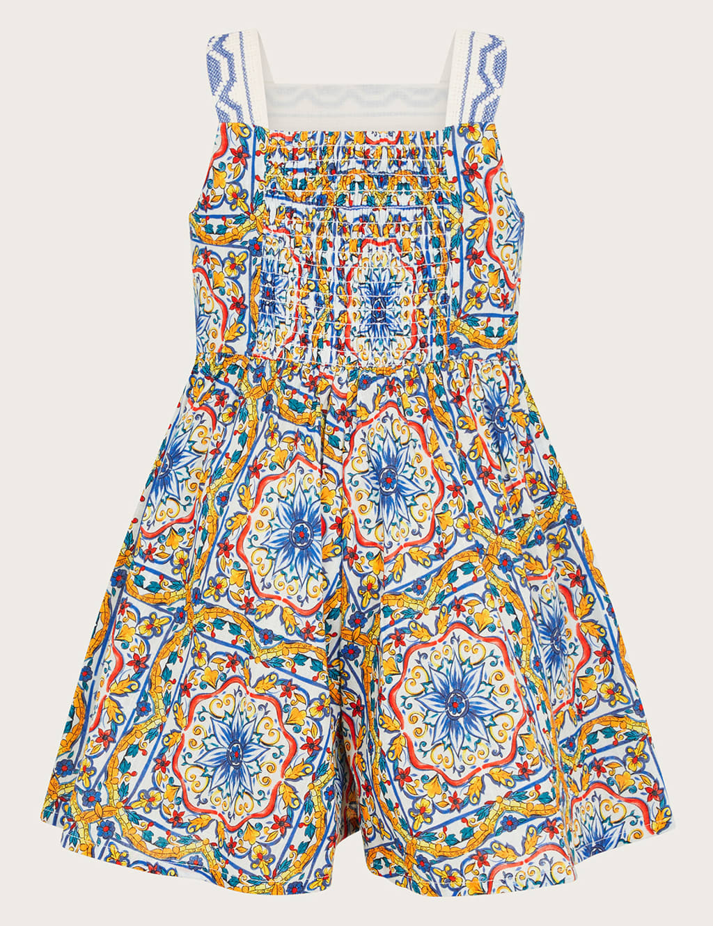 Pure Cotton Printed Playsuit (3-15 Yrs) 2 of 3
