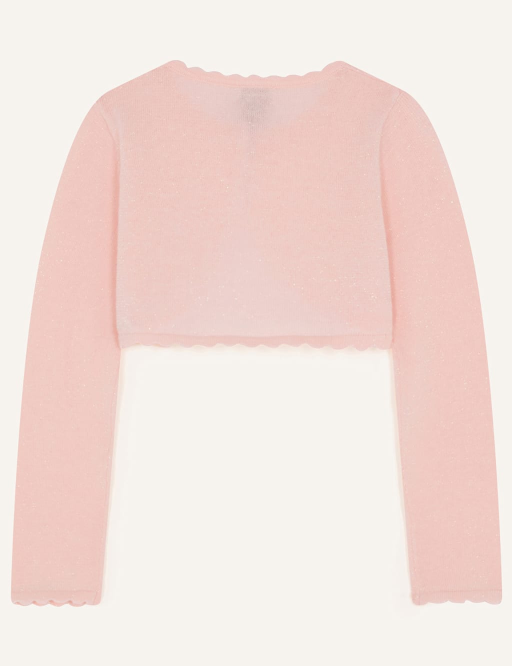 Cotton Rich Scalloped Cardigan (3-15 Yrs) 2 of 3