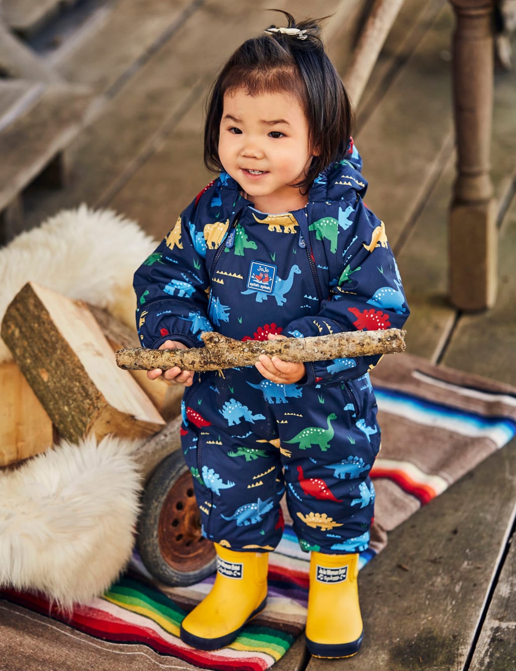 Waterproof Dinosaur All in One 9 Mths 3 Yrs JoJo Maman Bebe M S