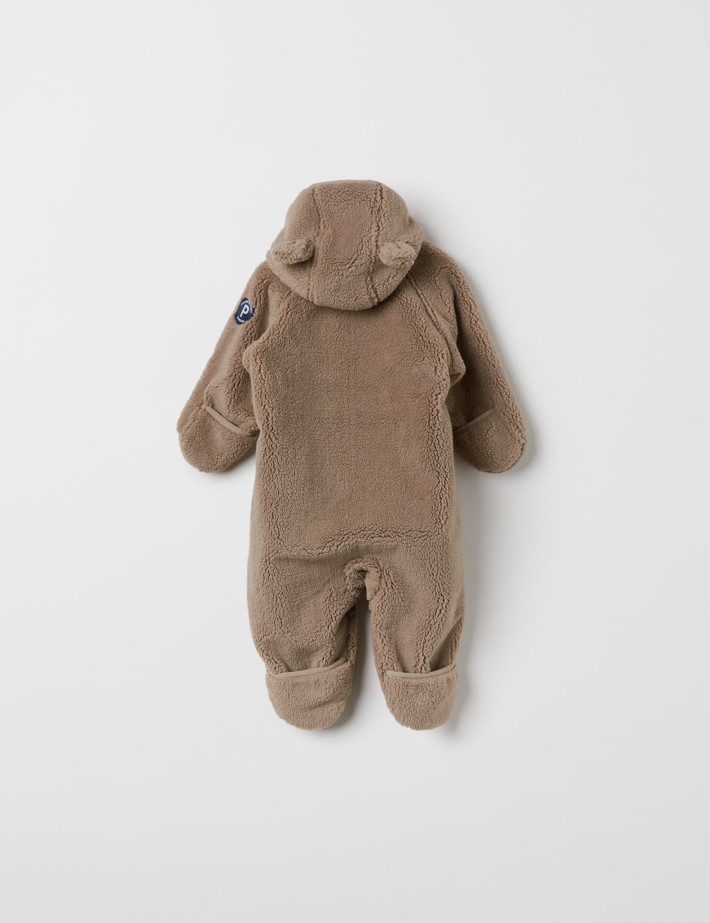 Fleece Hooded Zip Pramsuit (1-12 Mths) 2 of 6